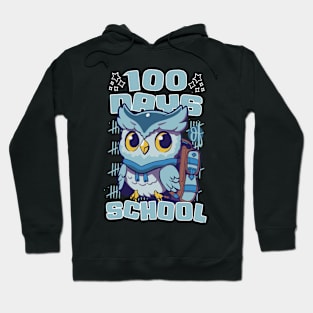 100 days of school featuring a Cute owl with a bagpack #5 Hoodie